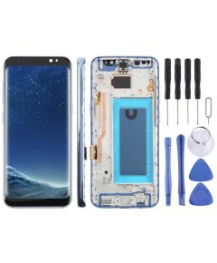 Schermo TFT LCD per Samsung Galaxy S8 SM-G950F 5,7" con digitalizzatore e cornice – Blu C5037 