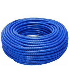 Tubo corrugato pieghevole senza tirafilo 25mm 50m blu TC2025BLU 