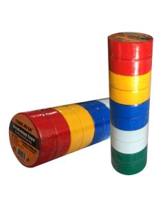 Nastro isolante elettrico colorato confezione da 10 pezzi - 0.15x18mm 4.5m TL7980 Toolmak