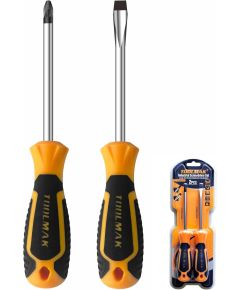 Set di cacciaviti industriali Toolmak &ndash; 2 pezzi PH2 + SL6 TL9825 Toolmak