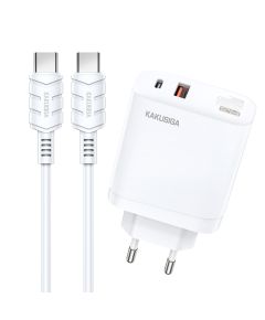 Caricatore rapido 40W USB-C + USB-A con cavo Type-C to Type-C KSC-813 F4625 Kakusiga