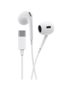 Auricolari Type-C con microfono e controllo volume bianchi JD046 F4795 Jokade