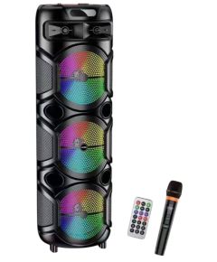 Cassa acustica ricaricabile con telecomando e microfono wireless 3x8" 40W KK-8303 KK-8303 Kakusiga