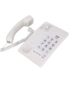 Telefono fisso con filo a pulsanti grandi bianco WB562 