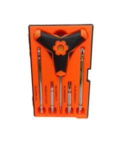 Cacciavite triangolare 6 in 1 con livella a bolla e punte intercambiabili WB2263 