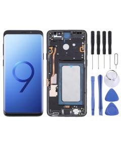 Schermo LCD TFT con touch screen e cornice per Samsung Galaxy S9 Plus SM-G965 nero B2036 