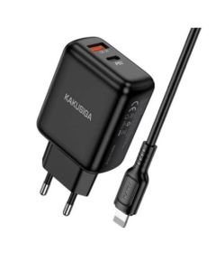 Caricabatterie ricarica rapida con cavo USB Type C - Lightning 1m 30W KSC-670 F4645 Kakusiga