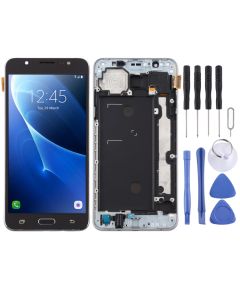 Schermo LCD TFT con touch screen e cornice per Samsung Galaxy J7 2016 J710F nero B2088 