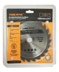 Lama circolare per legno 165 mm 24 denti Toolmak TL7745 Toolmak