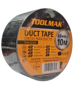 Nastro adesivo telato nero 48 mm x 10 m Toolmak TL7845 Toolmak