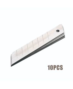 Lame di ricambio per taglierino 18 mm 10 pezzi in acciaio Toolmak TL7685 Toolmak