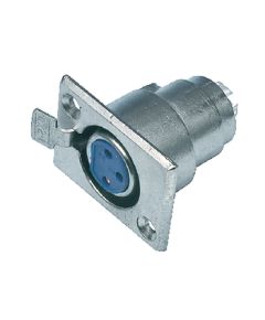 XLR 3-Pin Female Metal Silver Connector ND1125 Valueline
