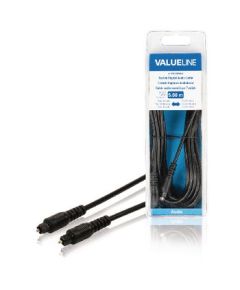 Câble audio numérique Toslink mâle - Toslink mâle 5,00 m noir ND9035 Valueline