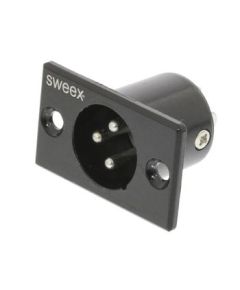 3-poliger XLR-Stecker, schwarz vernickelt ND9040 Sweex