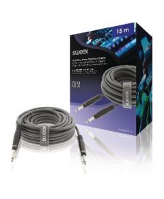Câble haut-parleur 6,35 mm mâle - 6,35 mm mâle 15,0 m gris foncé SX390 Sweex