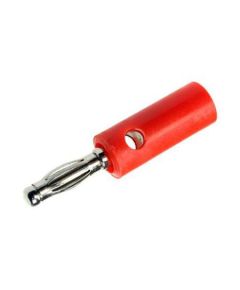 4mm male banana connector - red 09107 