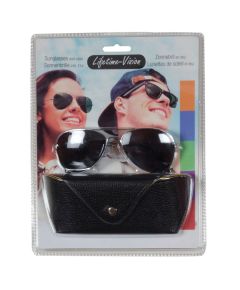 Sonnenbrille mit Lifetime Vision Etui - schwarz ED567 