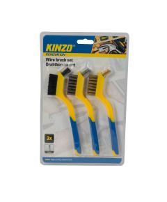 Kinzo wire brush set - Pack of 3 pieces ED578 Kinzo