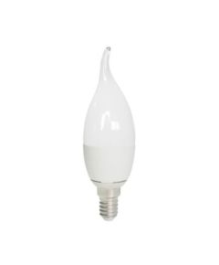 Lampada LED 4W attacco E14 candela fiamma - luce fredda 5636 Shanyao