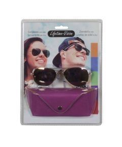 Sunglasses with Lifetime Vision case - fuchsia ED207 