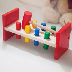 Game table with wooden hammer Marionette Wooden Toys ED906 