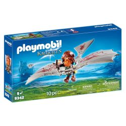 Playmobil- Knights Guerriero con Deltaplano - 9342 K831 