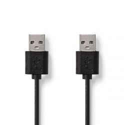 USB 2.0 cable A male A male 2m Black ND1031 Nedis