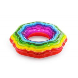 Bestway 115cm rainbow candy inflatable donut ED285 Bestway