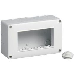 Box 4 moduli bianco compatibile Vimar EL2180 