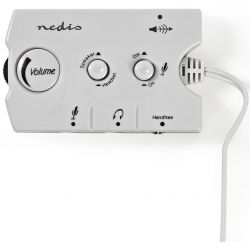 Interruttore audio input 2x 3.5 mm maschio output 3x 3,5 mm femmina + 2,5 mm femmina ND9203 