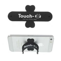 TOUCH-U - Silicone holder for smartphone - Black 92840 