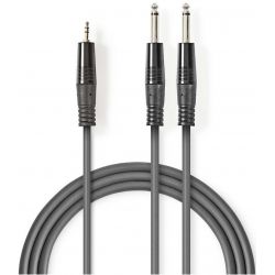 Stereo audio cable 2x 6.35mm-3.5mm male 3m ND2436 Nedis