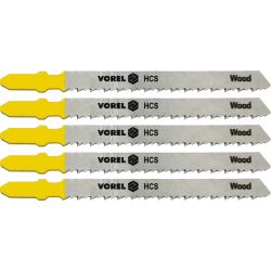 Jigsaw blades for wood and PVC blister packs of 5 Vorel D1176 Vorel