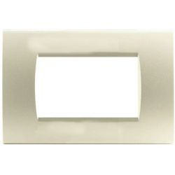 3-place champagne-colored technopolymer plate compatible with Living International EL2247 
