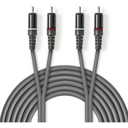 2xRCA male-male stereo audio cable 1.5m ND1453 Nedis]