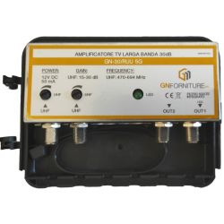 Amplificatore TV 30dB 2out GN-30/RUU 5G MT096 