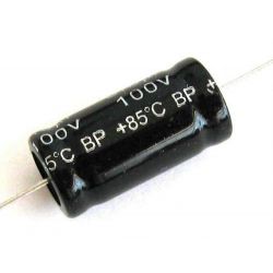 Axial electrolytic capacitor 5,6UF 100V not polarized 08710 