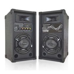 Pair of active speakers BLUETOOTH + LED + USB-SD MD-11 WEB