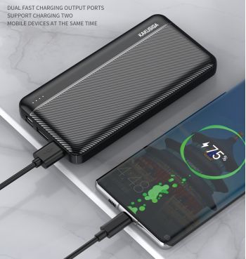 Power Bank KAKUSIGA 10.000mAh – Multiporta, Pratico e Versatile