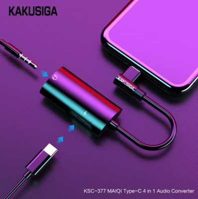 KAKUSIGA – Adattatore Audio 4 in 1 con Jack Type-C