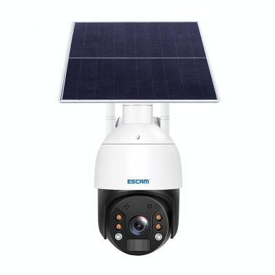ESCAM QF724 3MP 24h Registrazione Cloud Storage PT 4G PIR Telecamera IP di allarme con pannello solare, bande di segnale USA