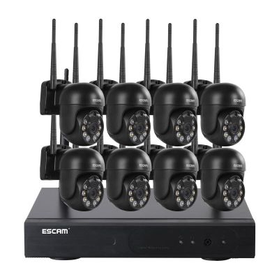 ESCAM WNK618 Sistema NVR Wireless 8CH con Telecamere 3MP e Audio 2 Vie