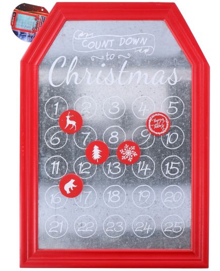 Lavagna Avvento Count Down Natale 31x45cm Christmas Gifts ED3188 Christmas Gifts