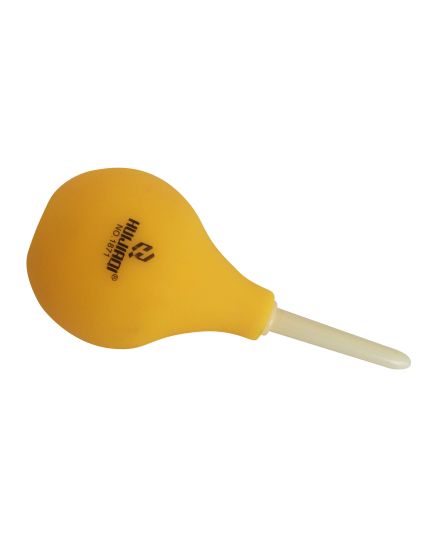 Pompetta/Soffietto in gomma con punta lunga - gialla Q215 