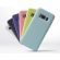 Cover posteriore in silicone soft touch per smartphone Samsung S8 - Vari colori MOB340 