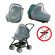 3in1 universal mosquito net for baby stroller baby high chairs 140x90cm ED5298 