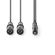 Cavo Audio XLR |2x Maschio a 3 Pin XLR-Maschio da 3,5 mm|3.0 m ND1175 Nedis