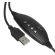Auriculares USB para PC con micrófono Ovleng OV-Q5 negro L643 