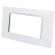 4-seater white glass plate compatible with Living International EL1038 