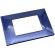 Placca in tecnopolimero 4 posti color blu compatibile Vimar Plana EL303 